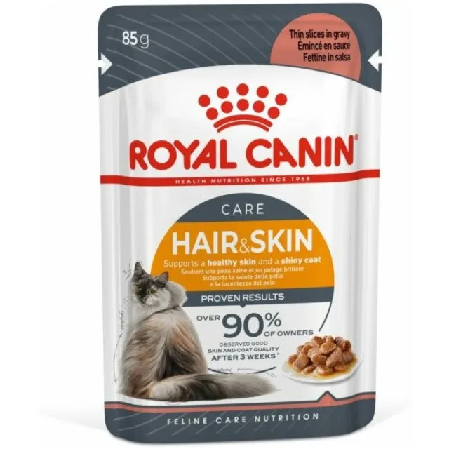 Royal Canin 法國皇家 - 成貓亮毛及皮膚加護主食濕糧（肉汁）85g