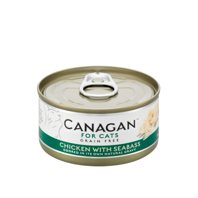 Canagan 猫罐头 - 无谷 - 鸡肉与海鲈鱼 75g