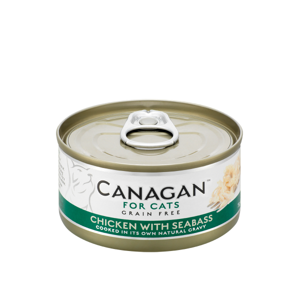 Canagan 猫罐头 - 无谷 - 鸡肉与海鲈鱼 75g