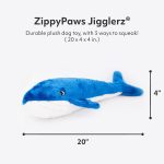ZippyPaws 狗狗玩具 - Jigglerz® - 蓝鲸